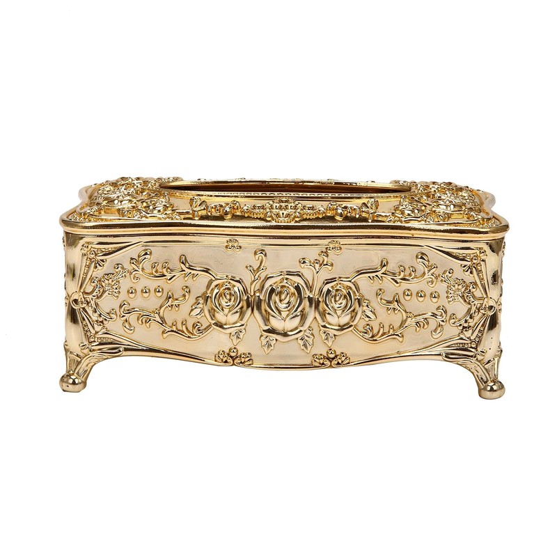 XIAOJUN Gold Acrylic Tissue Box Hotel Restaurant Napkin Holder Household