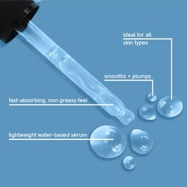 Face Facts Hyaluronic Facial Serum | Sodium Hyaluronate + Glycerin + Betaine | Smooth + Plump + Hydrate | 30ml