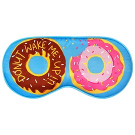ANTI BASIC Funny Silk Sleep Masks with Adjustable Strap, Comfortable and Soft Eye Masks Gift for Women (Donut) …