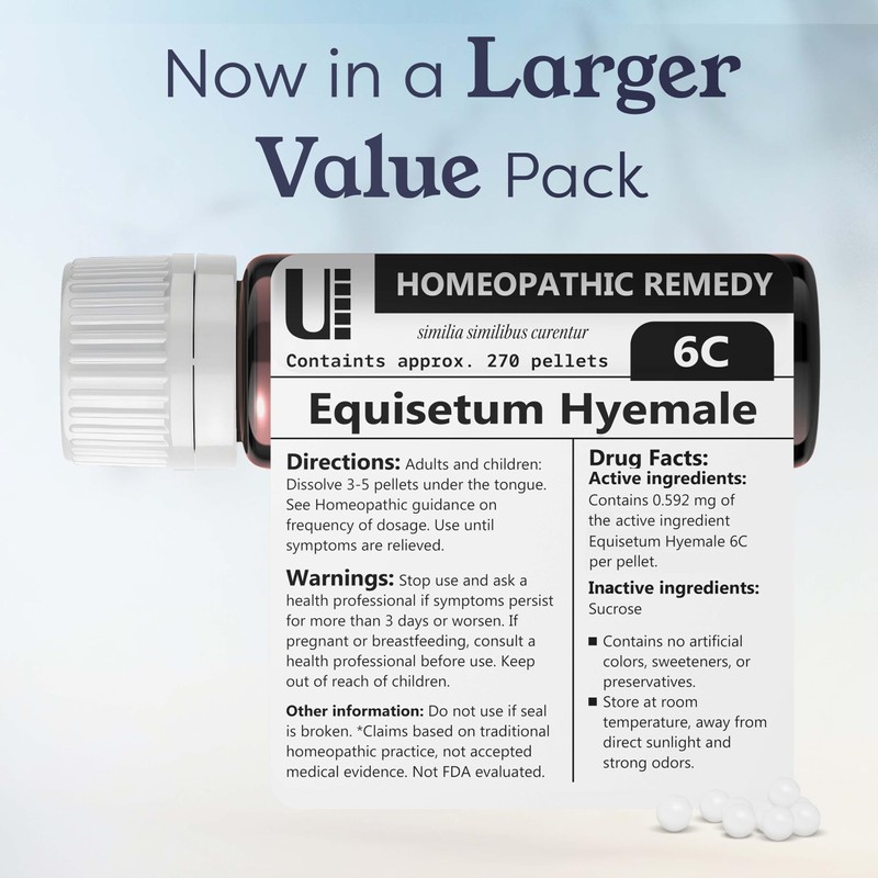 Equisetum Hyemale 6C Homeopathic Remedy, 270 Pellets