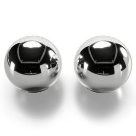 Z QINGZHENG 1.66 Inch,42mm Solid Stainless Steel Baoding Balls,Health Exercise Massage Handball (2pcs)