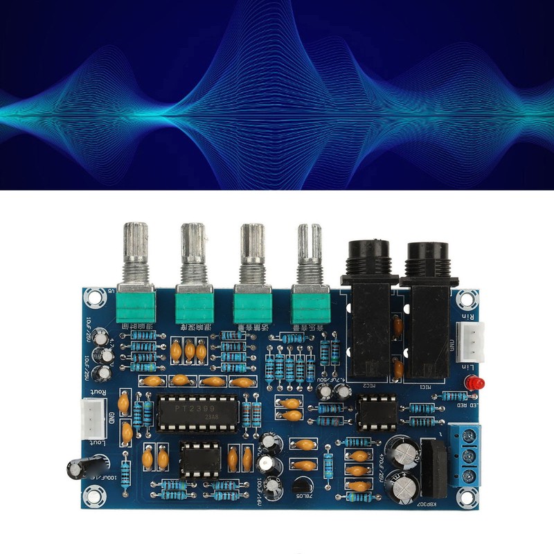 Reverberation Board Microphone Reverb Plate PT2399 Chip PCB Microphone Reverb