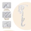 Valance Clips, 12Pcs 2.5 Inch Clear Horizontal Wood Blind Hidden