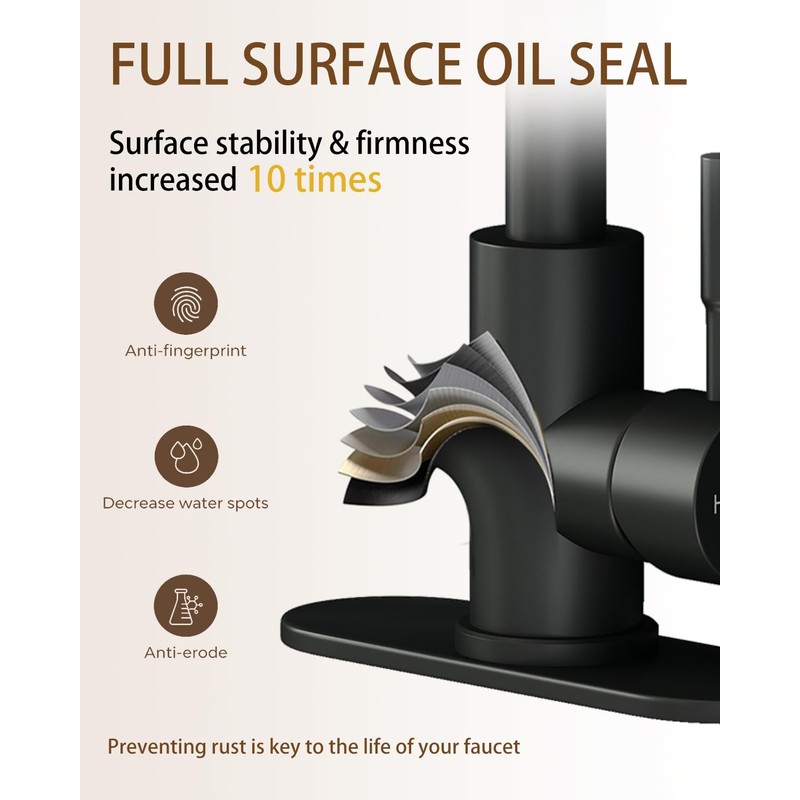 Fransiton Bathroom Faucets, Bar Sink Faucet Single Hole for Bathroom