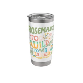 ROSEMARY Name Cute Retro Girls Wildflower ROSEMARY Name Stainless Steel Insulated Tumbler