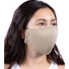 Headmost Comfymask 3 Layer Large Fabric Facemask: Water Repellent, Washable,