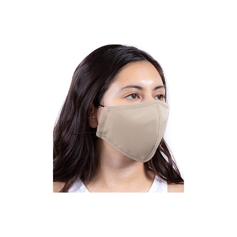 Headmost Comfymask 3 Layer Large Fabric Facemask: Water Repellent, Washable,