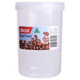Décor Container Screw Top Container, 1L, Clear Large, 1, Piece