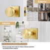 coolnews Passage Gold Door Knobs Interior, Heavy Duty Square Door