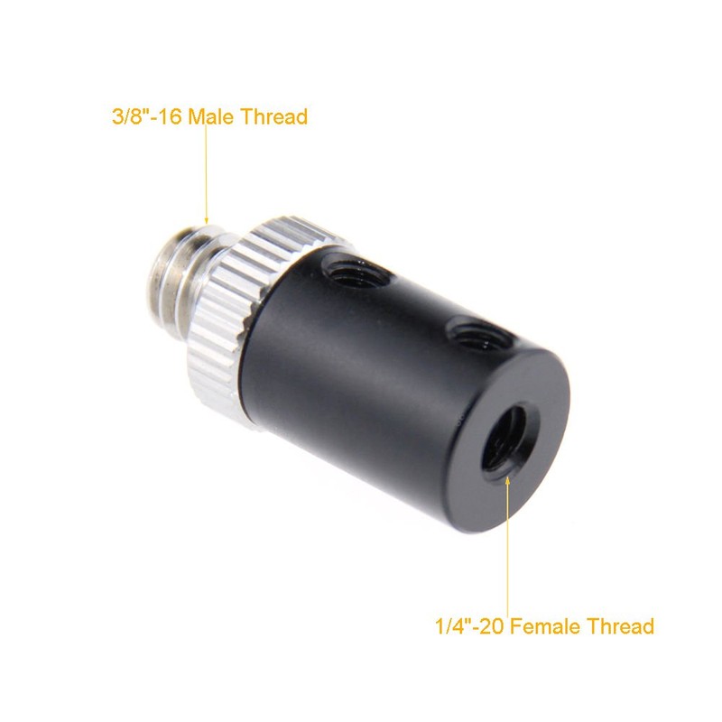 CAMVATE 15mm Micro Rod with 3/8" Male Thread for Camera