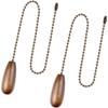 Vinaco Wooden Ceiling Fan Pull Chain Set, Decorative Fan Pull