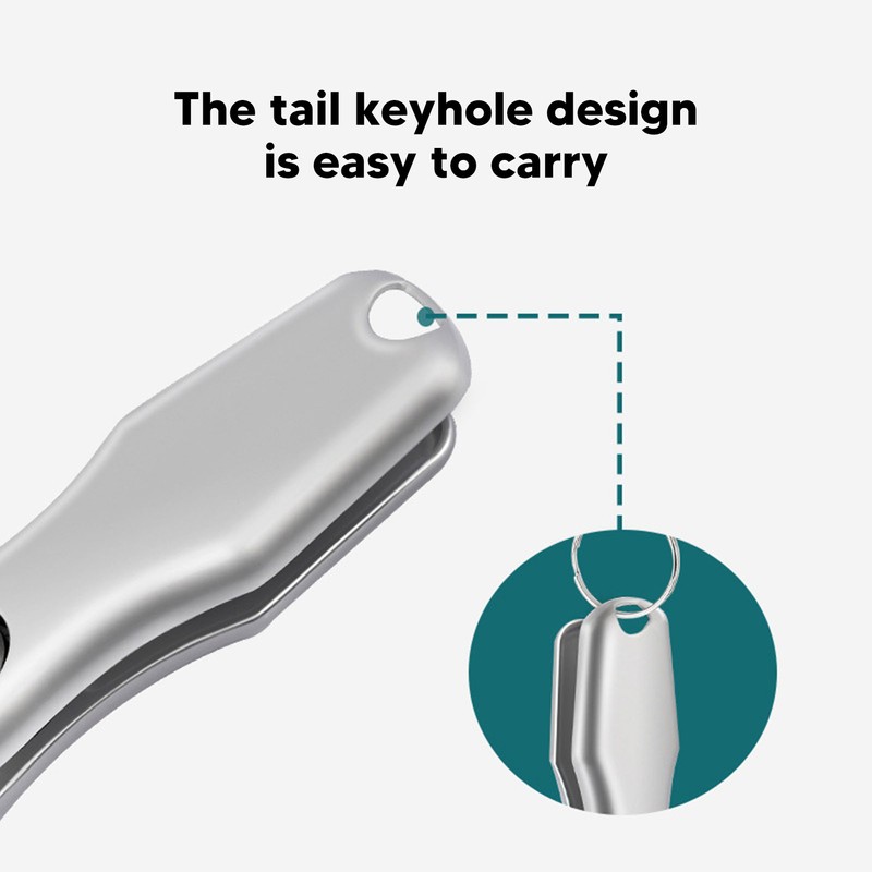 Nail Clippers Stainless Steel High Sharpness Large Opening Portable Nail
