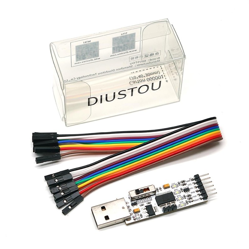 diustou USB to TTL Serial Module, Multi-Level Version, Support 5V/3.3V/2.5V/1.8V