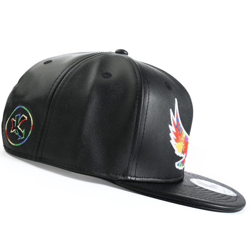 Underground Kulture Paint Collection Eagle Snapback Baseball Cap Black