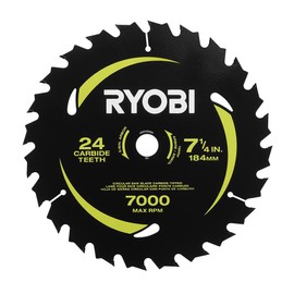 RYOBI 7-1/4" x 24T Carbide Thin Kerf Circular Saw Blade