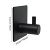 yueton 2PCS Towel Hook Coat Hook Bathrobe Hook Bathroom Wall