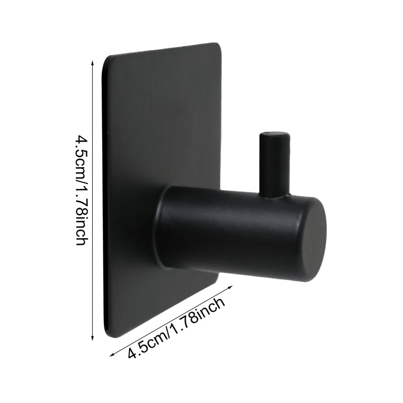 yueton 2PCS Towel Hook Coat Hook Bathrobe Hook Bathroom Wall