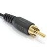 kenable 3.5mm Mono Jack Plug To Single RCA Phono Plug