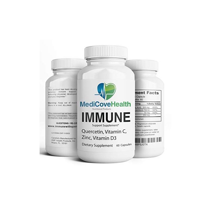 Ivory Caps Immune Support: Quercetin, Vitamin C, Zinc, Vitamin D3