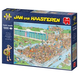 Jan Van Haasteren 20039 AB in den Pool - Puzzle (1000 Piezas), Multicolor