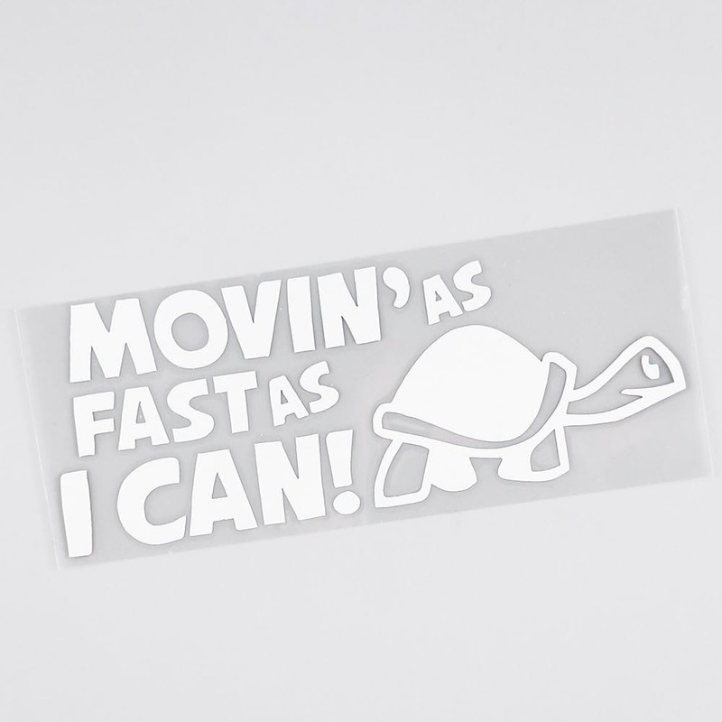 HEHEMM Movin AS Fast As I Can Fun Car Bumper