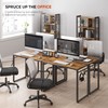 VASAGLE Computer Desk, Office Desk with 8 Hooks, for Study,