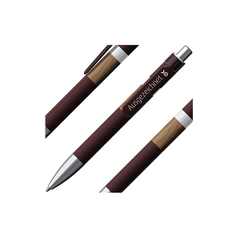 immi Prodir DNA Real Wood Ballpoint Pen, 1.4 Blue Refill,