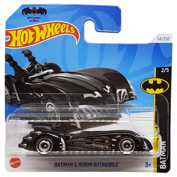 Hot Wheels - Batman & Robin Batmobile - Batman 2/5 - HRY54 - Short Card - DC - Mattel 2024