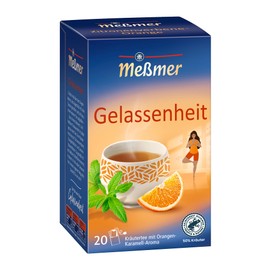 Meßmer GELASSENHEIT | Zitronenverbene-Orange | 20 Teebeutel | Glutenfrei | Laktosefrei | Vegan
