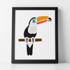 CraftStar Toucan Stencil - A4 Mylar Tropical Bird Template -