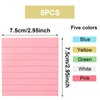 5 Pads Lined Sticky Notes 3 x 3 Inch (75