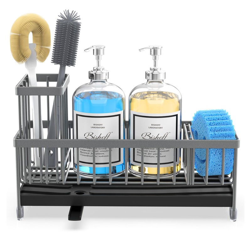 Moforoco Extra Large Sponge Holder for Kitchen Sink Organizer Caddy,