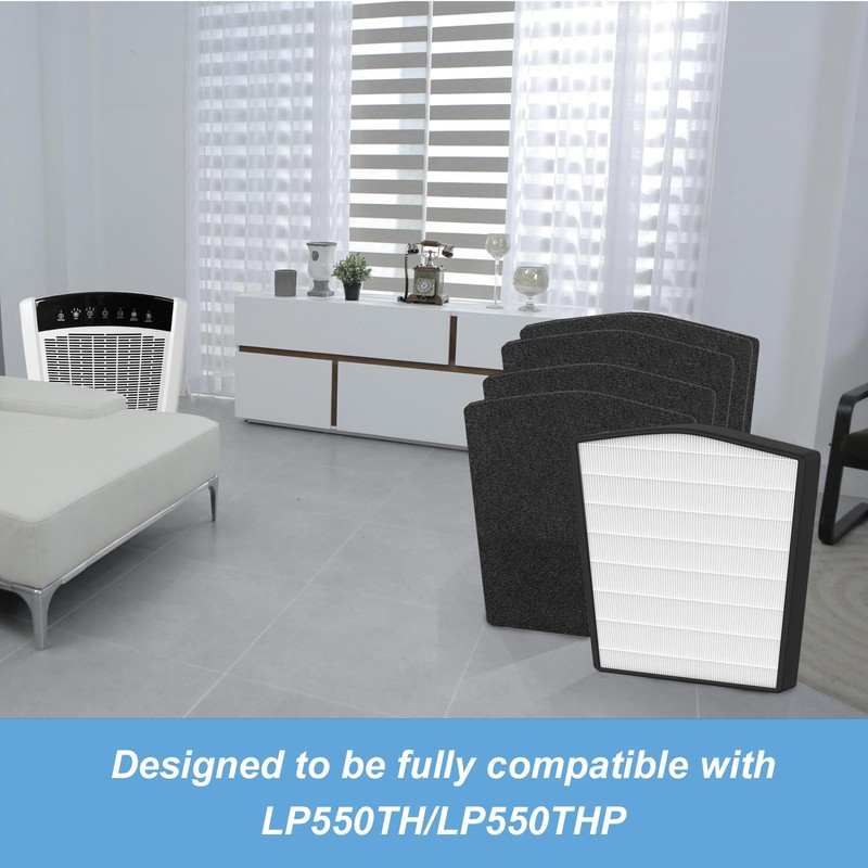 Prestivair Replacement Filter LP-HF550P Compatible with Live-Pure Bali Series LP550TH