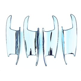 UNICUS Chrome Door Handle Recess Insert Cups 4X Compatible with Mercedes W212 E Class 2009-2016 AMG Chrome