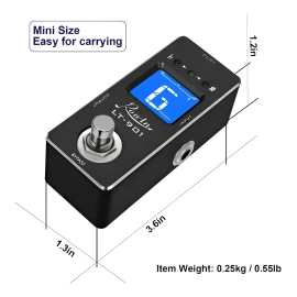 Pedal afinador de guitarra Rowin Lt-901 Mini Tuner