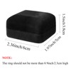 GBYAN 2 Slots Ring Box with LED Light Velvet Couple