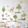 Animal Wall Stickers Forest Decal Squirrels Foxes Peel and Stick Wall Stickers for Nursery Room Baby Bedrooms and Playrooms Wall Decorations (Animal)
