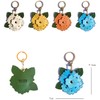 MC Fashion Cute Flower PU Leather Keychain Holder for AirTag