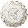 HOULU 7 Inch White Ceramic Buddhist Fruit Plate, Buddhist Supplies