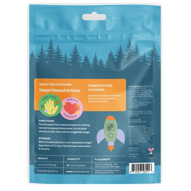 Cliganic Parches de mosquitos para niños (paquete de 90) –