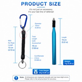 Wacky Rig Tool & Soft Silicone O-Rings Kit – Easy Installation, 2 Sizes for 3"-7" Senko Worms, Lightweight & Durable – Protects Soft Baits from Tearing
