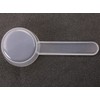 ONLYKXY 5pcs Clear Long Handle Plastic Measuring Spoons Coffee Protein