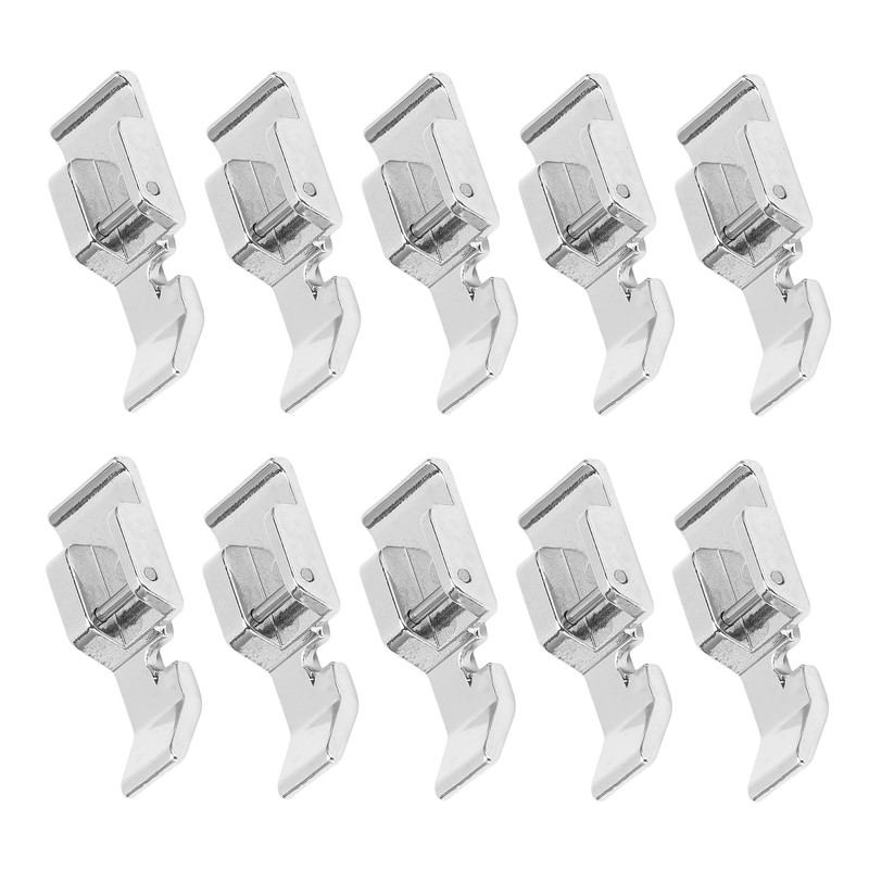 10Pcs Zipper Foot Stainless Steel Multifunctional Strong Practical Sewing Machine