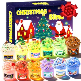 Christmas Stocking Stuffers - Slime for Kids - 12 Pack Slime - Toys Slime Kit Xmas Gifts for Classroom Rewards Teens Girls Boys 3 4 5 6 7 8 9 10 11 12 Year Old and Adults