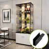 UFURMATE Glass Finger Edge Pull, 4Pcs Cabinet Finger Pull Handle