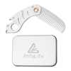 AhfuLife Foldable Metal Comb and Beard Comb - Multifunctional Pocket