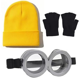 Limspace Hat, Goggles, Gloves Set, Children, Adults, Movies, Halloween, Cosplay, Accessories, Cosplay, Knit Hat, Fancy Dress, Prop, Movie, Characters, Unisex, Kids, Adults, Christmas, Parties, Events