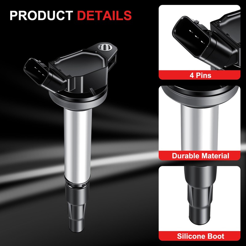 GPMMWPG Set of 4 Ignition Coil Pack UF596 Compatible with