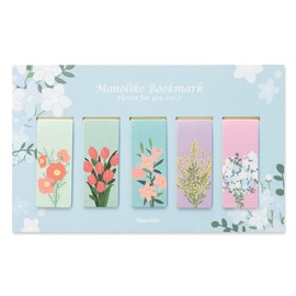 Monolike Magnetic Bookmarks Flower for You Ver.2, Set of 5