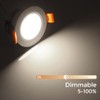 2 Inch LED Recessed Lighting Dimmable Downlight, 3W(35W Halogen Equivalent),